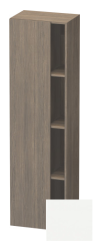 Пенал Duravit DuraStyle, 50x36x180 см, подвесной, (левый), с дверцей, с закрытыми/открытыми полками, цвет: дуб терра/белый матовый, в ванную комнату