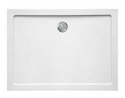 Душевой поддон Cezares Tray, 160х90х3,5 см, прямоугольный/угловой, стеклокомпозит, низкий, белый, с бортиком, литой, литьевой, для душа