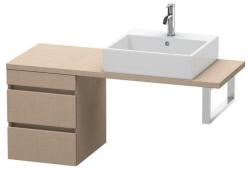 Тумба/шкафчик для консоли/столешницы Duravit DuraStyle под раковину 40х47,8х51,2 см, подвесная, ДСП, цвет: лен, 2 выдвижных ящика, прямоугольная