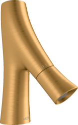 Смеситель для раковины Axor Starck Organic 50, для холодной воды, одновентильный, фиксированный излив, длина излива 10,9 см, керамический, латунь, цвет: шлифованное золото, без сливного набора