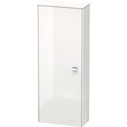 Пенал Duravit Brioso R, 52x36x133 см, подвесной, (правый), с дверцей, с полкой, со стеклянными полками, цвет: белый глянец/хром, в ванную комнату