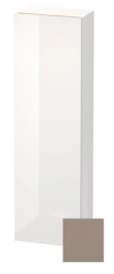 Пенал Duravit DuraStyle, 40x24x140 см, подвесной, (левый), с дверцей, с полкой, со стеклянными полками, цвет: белый глянец/базальт, в ванную комнату