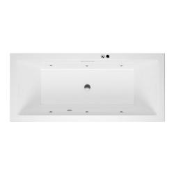 Ванна Excellent Heaven Slim SOFT, 160х75 см, акриловая, цвет- белый/хром, (с гидромассажем), с каркасом, прямоугольная, правосторонняя/левосторонняя, правая/левая, универсальная, приставная/встраиваемая