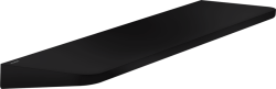 Полка Axor Universal Circular, размер 40х11 см, настенная, цвет: матовый черный, латунная, прямоугольная, подвесная, для душа/ванной
