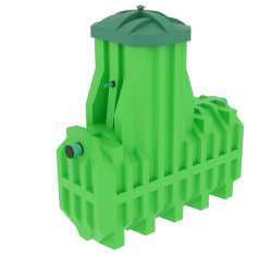 Септик Ergobox 4 (Эргобокс) станция биологической очистки,для частного дома, дачи (4 чел)