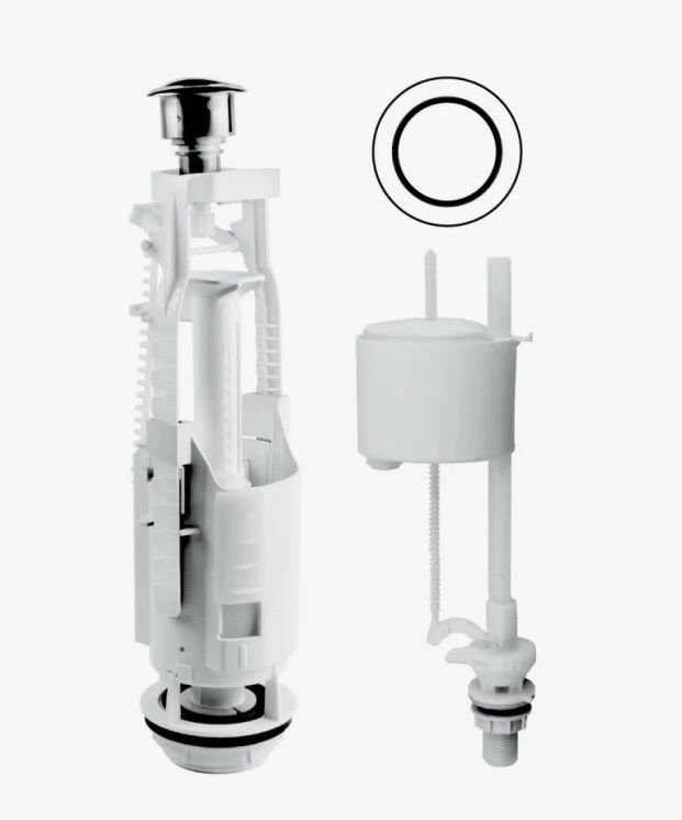 Арматура для бачка унитаза Eko 11 Berges Wasserhaus (комплект: сливная, заливная) универсальная, нижняя подводка