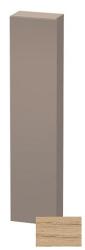 Пенал Duravit DuraStyle, 40x24x180 см, подвесной, (левый), с дверцей, с полкой, со стеклянными полками, цвет: натуральный дуб/базальт, в ванную комнату