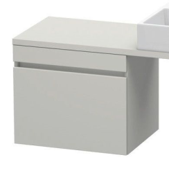 Тумба/шкафчик для консоли/столешницы Duravit DuraStyle под раковину 50х47,8х51,2 см, подвесная, ДСП, цвет: бетонно-серый, 1 выдвижной ящик, прямоугольная