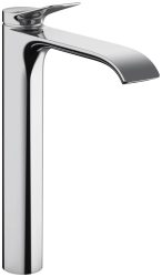 Смеситель для раковины Hansgrohe Vivenis 250, однорычажный, фиксированный излив, длина 19,1 см, керамический, латунь, цвет хром, без сливного гарнитура