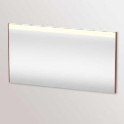 Зеркало Duravit Brioso, 132х70х4,5 см с LED/ЛЕД-подсветкой, прямоугольное, подвесное/настенное, цвет рамы: орех матовый, сенсорный выключатель, диммер, для ванной