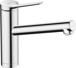 Смеситель для кухни/мойки Hansgrohe Zesis M33, 160 2jet, однорычажный, керамический, складной, с поворотным изливом, длина 22 см, латунь, цвет хром, для установки перед окном