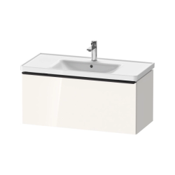 Тумба под раковину Duravit D-Neo, 98,4х45,2х44 см, подвесная, 1 выдвижной ящик, ДСП, цвет: белый глянец, шкафчик навесной, прямоугольная, правая/левая, в ванную комнату