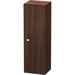 Пенал Duravit Brioso R, 42x36x133 см, подвесной, (правый), с дверцей, с полкой, со стеклянными полками, цвет: каштан темный/хром, в ванную комнату