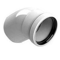 Отвод конденсационный ROMMER 80 мм 45° для дымоходов, угол для трубы