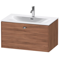 Тумба под раковину для консоли/столешницы Duravit Brioso 92х48х44,2 см, подвесная, ДСП, цвет: орех матовый/хром, 1 выдвижной ящик, прямоугольная