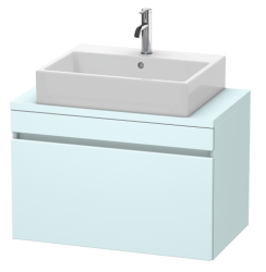 Тумба под раковину для консоли/столешницы Duravit DuraStyle 80х47,8х51,2 см, подвесная, ДСП, цвет: светло-голубой, 1 выдвижной ящик, прямоугольная