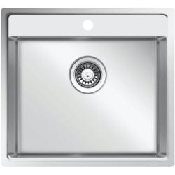 Мойка 520х540 см TopZero серия TNL/Color X, универсальная, из нержавеющей стали, полированная, прямоугольная, отверстие под смеситель, слив-перелив, для кухни