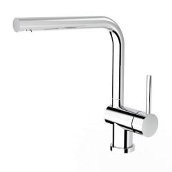 Смеситель для кухни/мойки Splenka S205.40 однорычажный, поворотный, нержавеющая сталь, длина излива 210 мм, высота излива 249 мм цвет хром