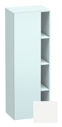 Пенал Duravit DuraStyle, 50x36x140 см, подвесной, (левый), с дверцей, с закрытыми/открытыми полками, цвет: светло-голубой/белый матовый, в ванную комнату