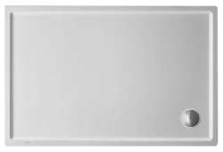 Душевой поддон Duravit Starck Slimline Antislip 120х80х5 см, акриловый, белый, антискольжение, (без установочного комплекта, без экрана, без слива), прямоугольный