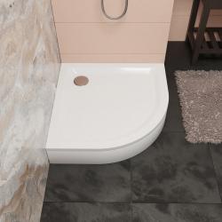 Душевой поддон RGW Acrylic STYLE PL, 80х80х22 см, четверть круга, акриловый, средний, белый, с антискользящим покрытием, с бортиком, литой, литьевой, для душа