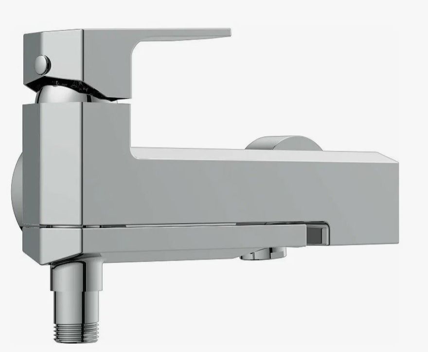 Смеситель для ванны/душа Cersanit WISLA однорычажный, хромированный, настенный, излив складной 192 мм, поворотный, латунь, цвет хром