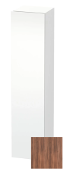 Пенал Duravit DuraStyle, 40x36x140 см, подвесной, (левый), с дверцей, с полкой, со стеклянными полками, цвет: орех/белый матовый, в ванную комнату