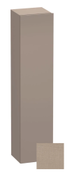Пенал Duravit DuraStyle, 40x36x140 см, подвесной, (левый), с дверцей, с полкой, со стеклянными полками, цвет: лен/базальт, в ванную комнату