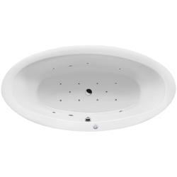 Ванна Excellent Lumina RELAX, 190х95 см, акриловая, цвет- белый/хром, (с гидромассажем), с каркасом, овальная, правосторонняя/левосторонняя, правая/левая, универсальная, отдельностоящая