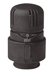 Термостатическая головка FAR цвет черная-матовая, для отопления, 7°÷28°C