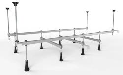 Каркас MELODIA "Classica" 170х70 см для ванны, стальной, цвет серый, четыре опоры, прямоугольный, правый/левый правосторонний/левосторонний, универсальный для ванны