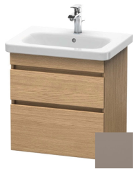 Тумба/шкафчик для консоли/столешницы Duravit DuraStyle под раковину 80х47,8х51,2 см, подвесная, ДСП, цвет: дуб европейский/базальт, 2 выдвижных ящика, прямоугольная