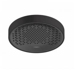 Верхний душ Hansgrohe Rainfinity 250 1jet, настенный/потолочный монтаж, круглый, с 1 режимом: PowderRain, размер 25 см, алюминий, цвет матовый черный/графит