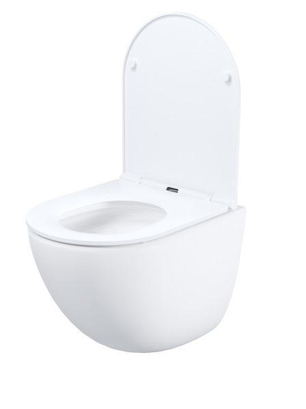 Унитаз подвесной IDDIS Axes горизонтальный (прямой, в стену) выпуск, безободковый, смыв торнадо, с быстросьемным сиденьем микролифт, с крышкой (сиденье) дюропласт, цвет белый AXERDSEi25