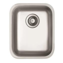 Мойка 440х380 см TopZero Wellinox серия UNDERMOUNT подстольная, из нержавеющей стали, полированная, прямоугольная, отверстие под смеситель, слив-перелив, для кухни