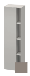 Пенал Duravit DuraStyle, 50x36x180 см, подвесной, (левый), с дверцей, с закрытыми/открытыми полками, цвет: бетонно-серый/базальт, в ванную комнату