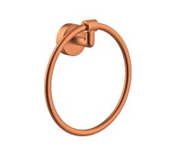 Полотенцедержатель Raglo R320.04.33, настенный, форма кольцо, латунь, для полотенец в ванную/туалет/душевую кабину, цвет матовая медь