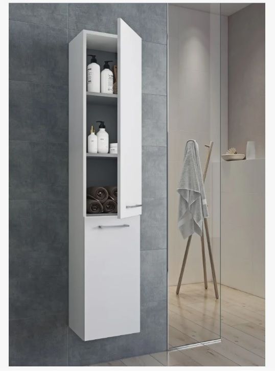 Пенал Cersanit LARA 30 подвесной, (правый/левый/универсальный), с распашными дверцами, цвет белый, в ванную комнату