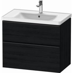 Тумба под раковину Duravit D-Neo, 98,4х45,2х62,5 см, подвесная, 2 выдвижных ящика, ДСП, цвет: дуб черный, шкафчик навесной, прямоугольная, правая/левая, в ванную комнату