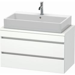 Тумба под раковину для консоли/столешницы Duravit DuraStyle 90х47,8х51,2 см, подвесная, ДСП, цвет: белый матовый, 2 выдвижных ящика, прямоугольная