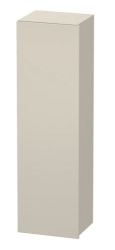 Пенал Duravit DuraStyle, 40x36x140 см, подвесной, (левый), с дверцей, с полкой, со стеклянными полками, цвет: серо-коричневый/базальт, в ванную комнату