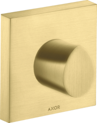 Вентиль Axor Starck Organic 120/120 запорный, скрытого монтажа, квадратный, латунь, цвет: шлифованная медь, встраеваемый/встроенный, для ванны/душа