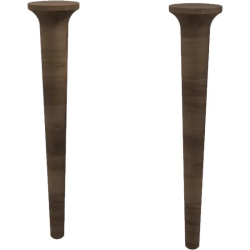Ножки Cezares Idra для тумбы и пенала, 2 шт. размер 9х9х43 см дерево, цвет орех (Noce)