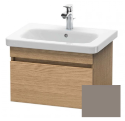 Тумба/шкафчик для консоли/столешницы Duravit DuraStyle под раковину 50х47,8х51,2 см, подвесная, ДСП, цвет: дуб европейский/базальт, 1 выдвижной ящик, прямоугольная