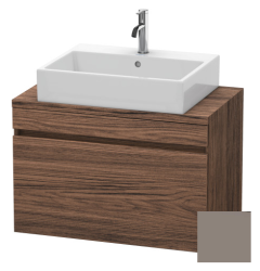Тумба под раковину для консоли/столешницы Duravit DuraStyle 80х47,8х51,2 см, подвесная, ДСП, цвет: орех темный/базальт, 1 выдвижной ящик, прямоугольная
