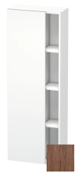 Пенал Duravit DuraStyle, 50x24x140 см, подвесной, (левый), с дверцей, с закрытыми/открытыми полками, цвет: орех темный/белый матовый, в ванную комнату