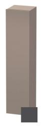 Пенал Duravit DuraStyle, 40x36x180 см, подвесной, (правый), с дверцей, с полкой, со стеклянными полками, цвет: графит/базальт, в ванную комнату