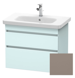 Тумба под раковину для консоли/столешницы Duravit DuraStyle 80х54,8х51,2 см, подвесная, ДСП, цвет: светло-голубой/базальт, 2 выдвижных ящика, прямоугольная