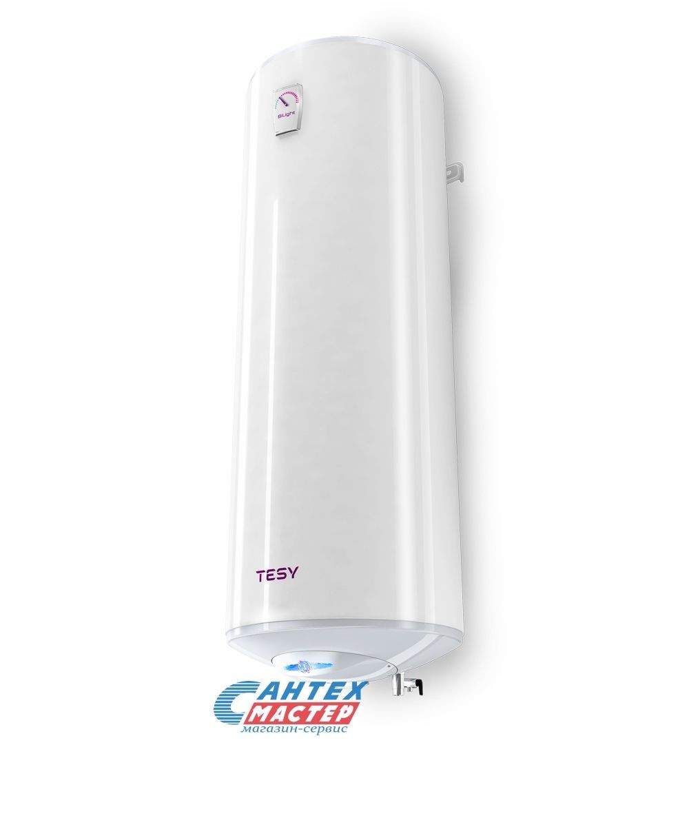 Водонагреватель 150 л TESY GCV 1504420 B11 TSRC электрический, настенный, вертикальный, накопительный тип, 2.0 квт, 1315х440х467 мм, 220в, (цвет белый, круглый) с нижней подводкой