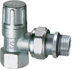 Клапан запорный Far угловой 1/2" вн с уплотнением EPDM FV 1211 12